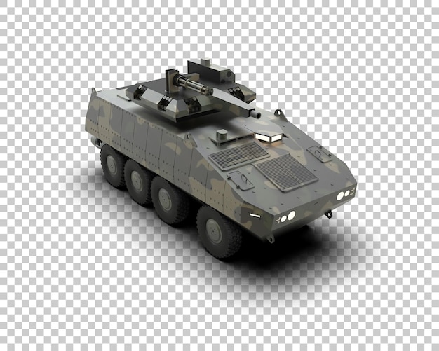 装甲車両が背景に隔離されている 3D レンダリングイラスト