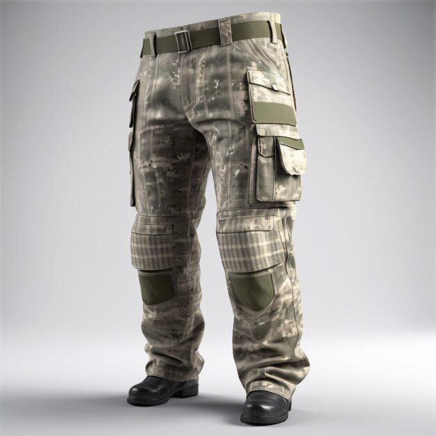 PSD army trouser psd on a white background