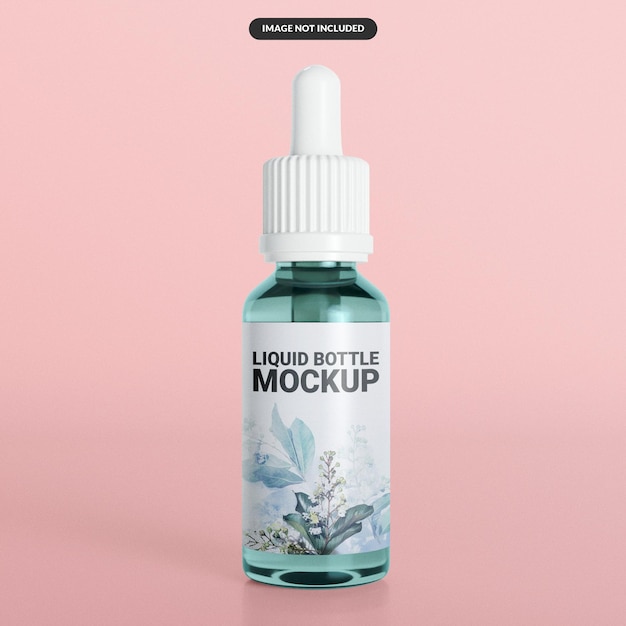 Aromatherapy dropper bottle mockup display