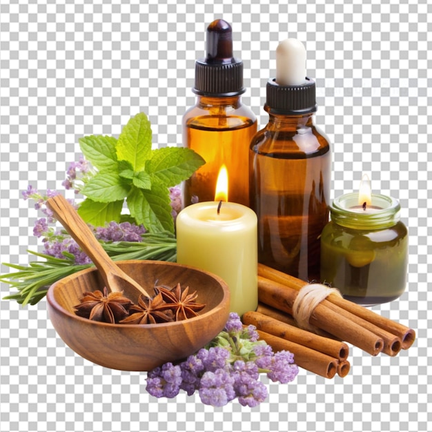 PSD aromatherapy on transparent background