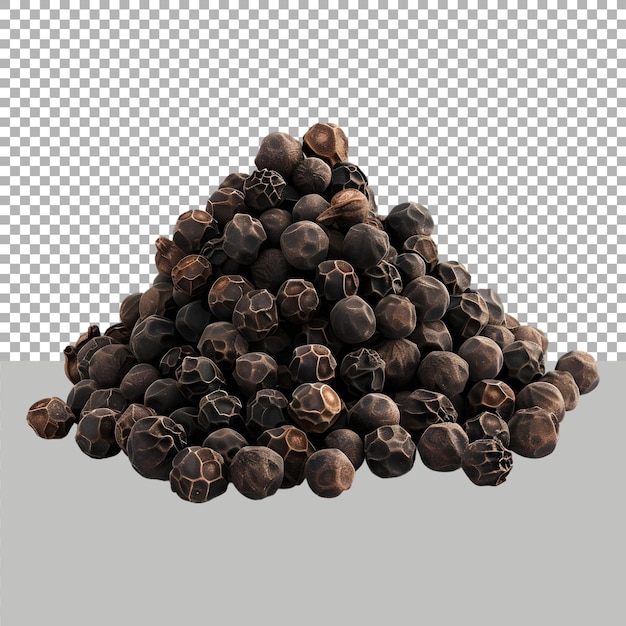 Aromatic Black Pepper on Transparent background Ai Generated