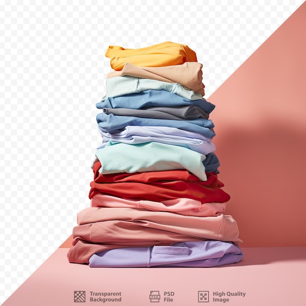 PSD arrange colored garments on a dark surface