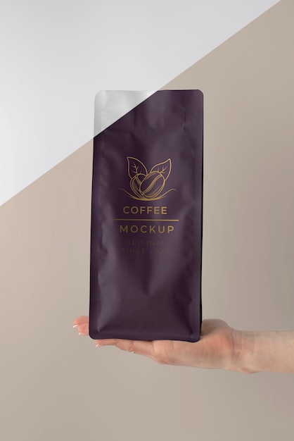 PSD arrangement of coffee shop element mock-up