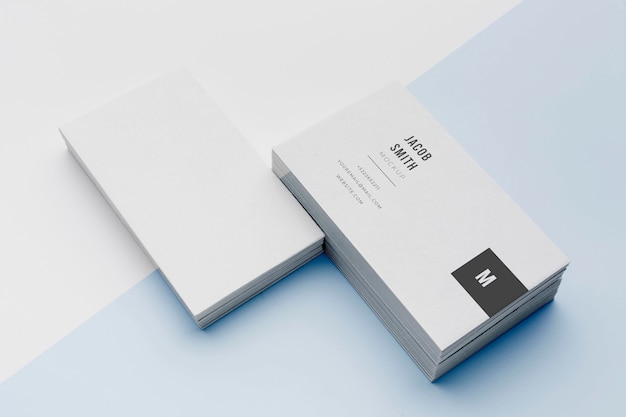 PSD arrangement of mock-up business card