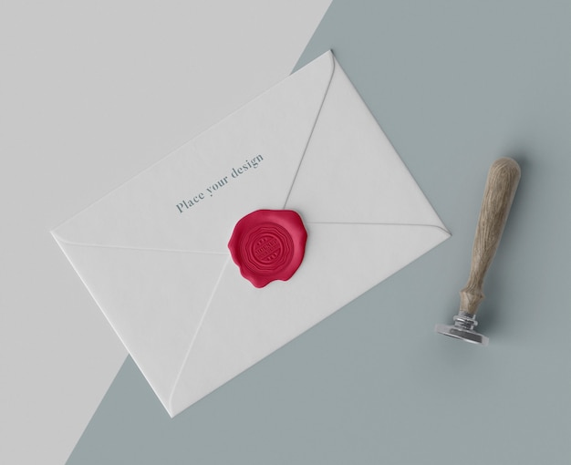 arrangement of mock-up seal for envelope