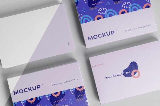 PSD arrangement of pattern visiting card mock-up