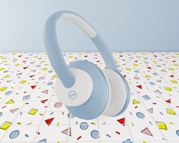 PSD arrangement with blue earphones