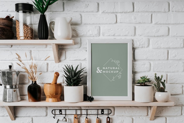 PSD arrangement with mock-up frame indoors