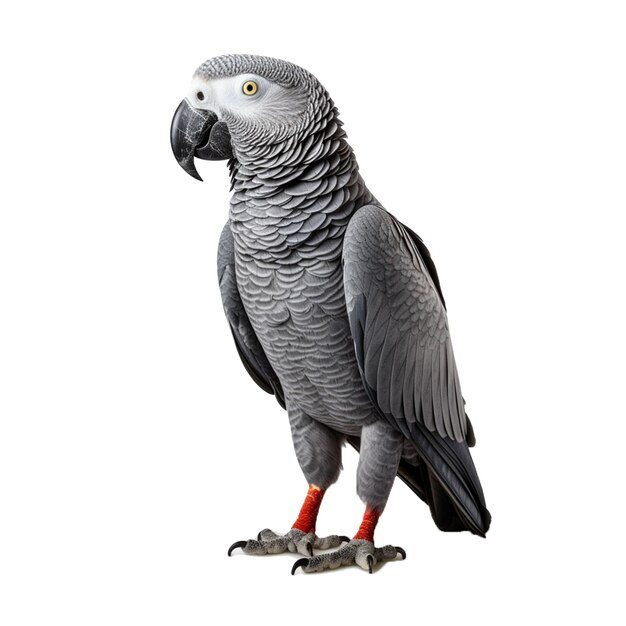 PSD arrican grey parrot vector icon