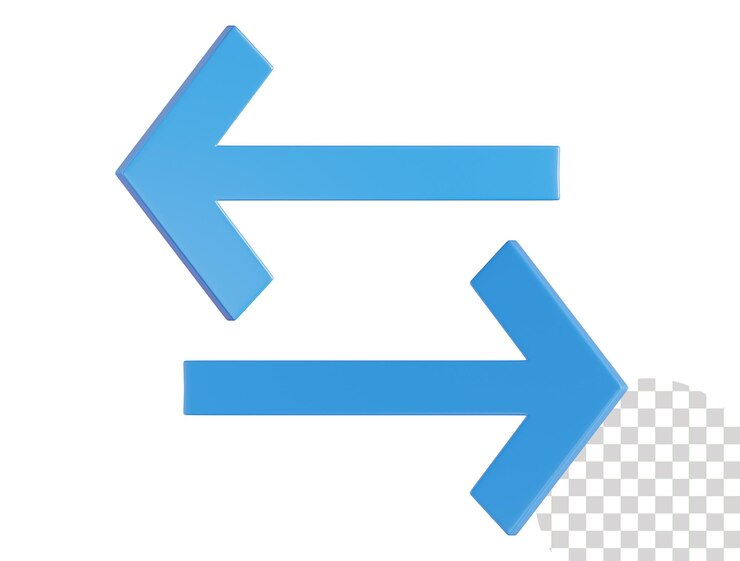 PSD arrow 3d icon