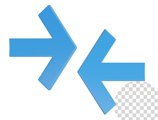 PSD arrow 3d icon