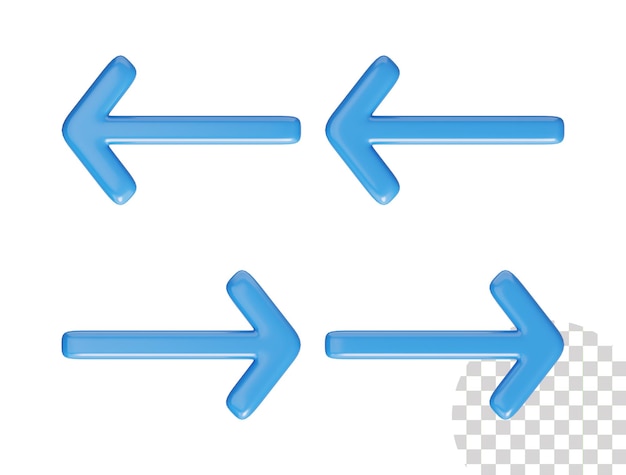 PSD 화살표 3d 아이콘