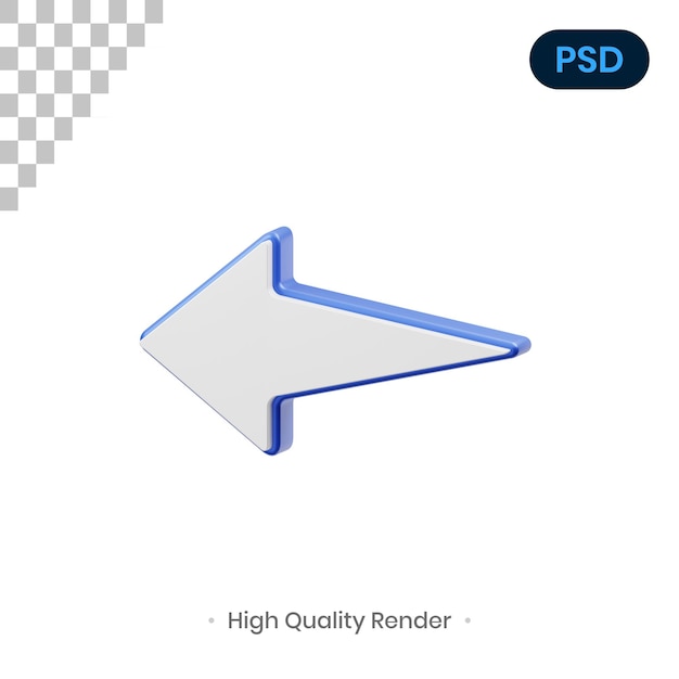 Arrow 3D Render Illustration Premium Psd