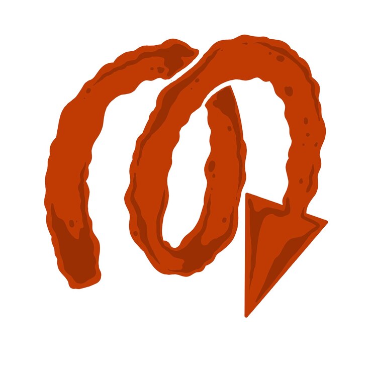 PSD arrow cartoon ouval