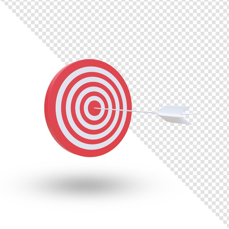 Arrow in center of board