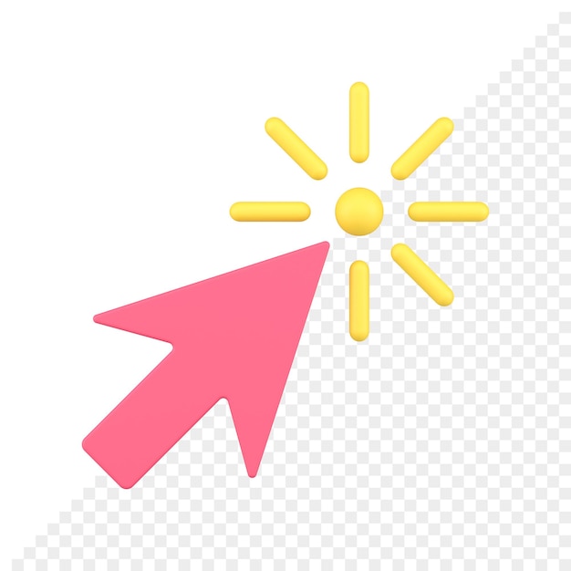 Arrow Cursor 3D Icon