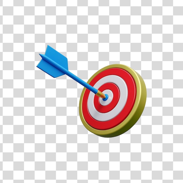 Arrow hitting the center of the target
