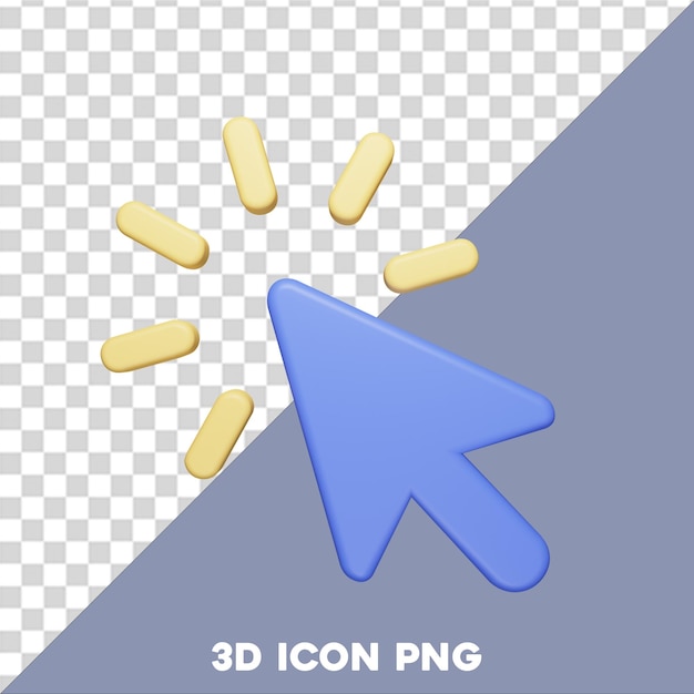 PSD icona freccia png 3d