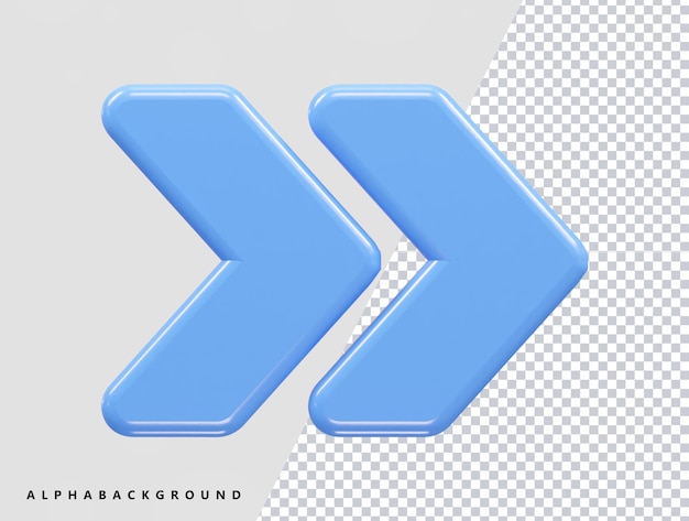 화살표 아이콘 3d 렌더링 벡터 일러스트 투명 요소