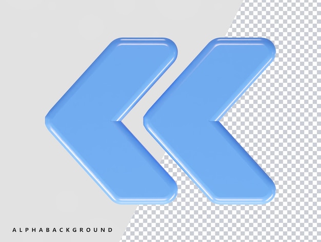 PSD 矢印アイコン 3 d レンダリング ベクトル図透明要素
