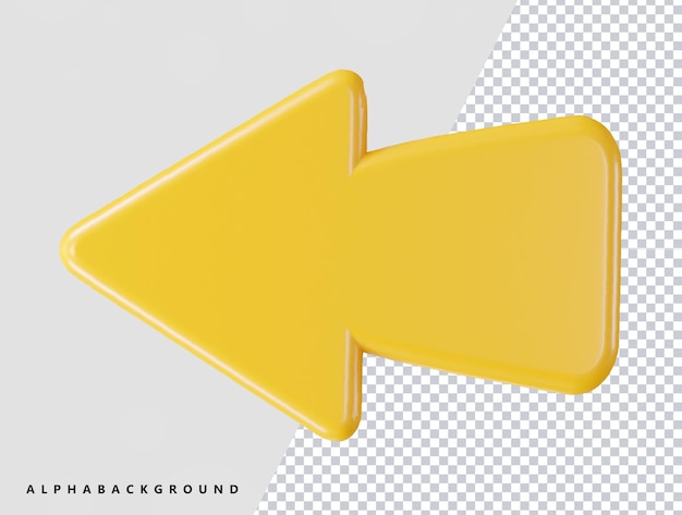 arrow icon 3d rendering vector illustration