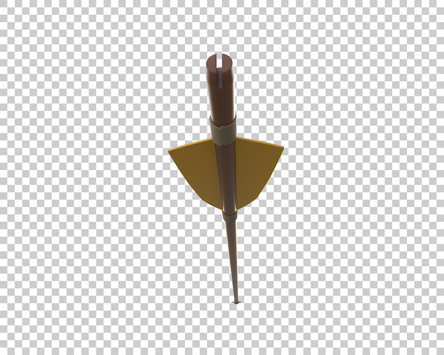 Arrow isolated on background 3d rendering illustration