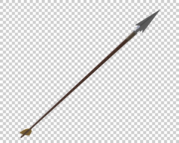 arrow isolated on background 3d rendering illustration