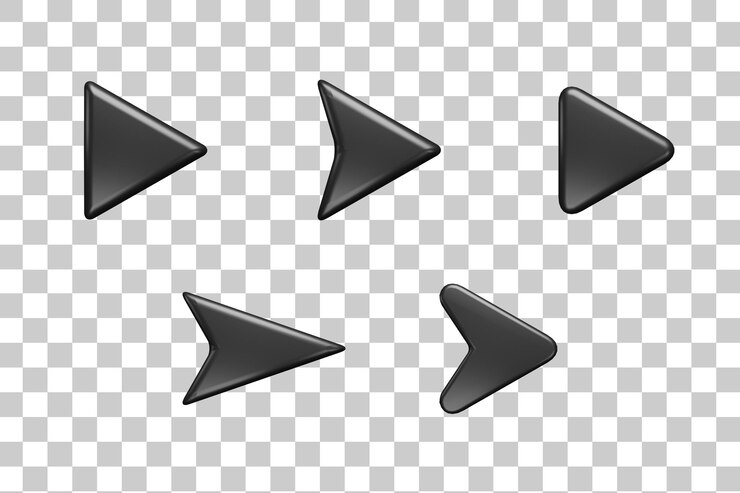 an arrow points to the right and right on a checkered background