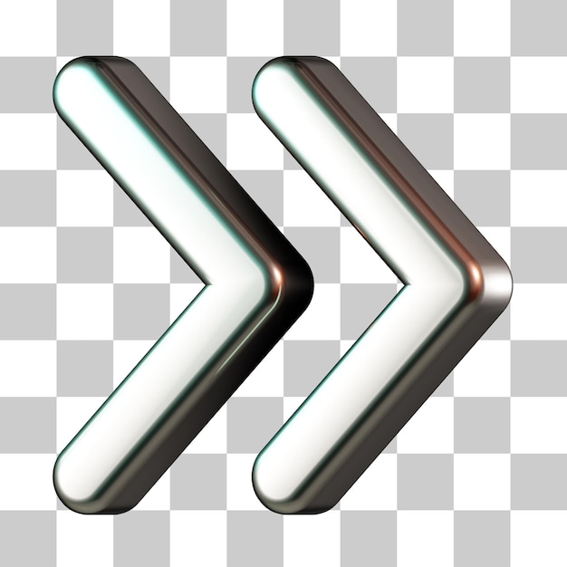 Next arrow right 3d icon