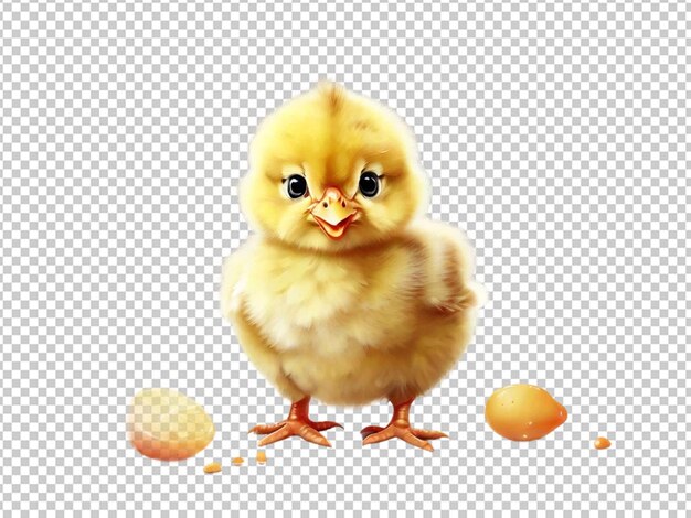 PSD art of a character of a chick baby of chicken