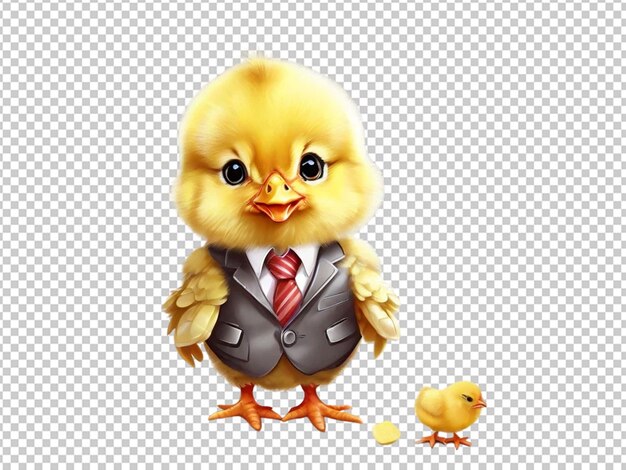 PSD art of a character of a chick baby of chicken