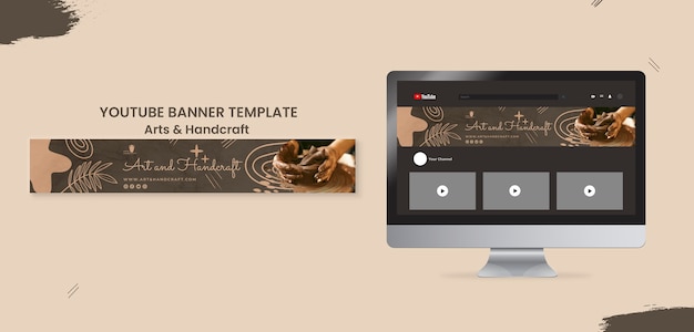 PSD art and craft design template