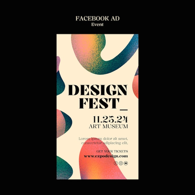 PSD art event template design