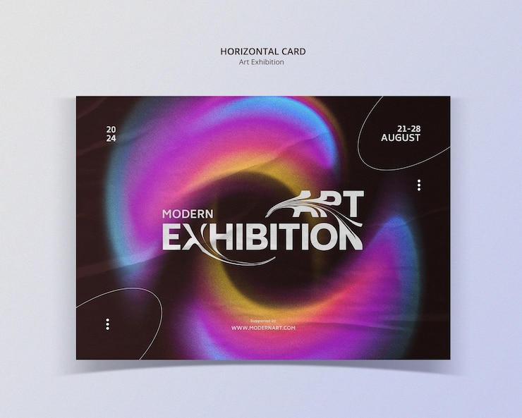 PSD art exhibition gallery template