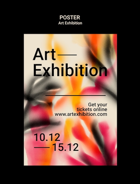 Art exhibition poster template