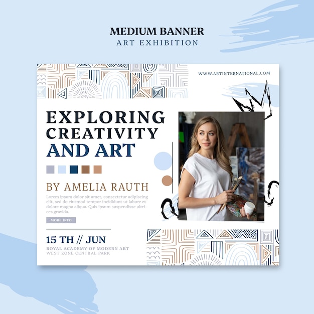 Art exhibition template design