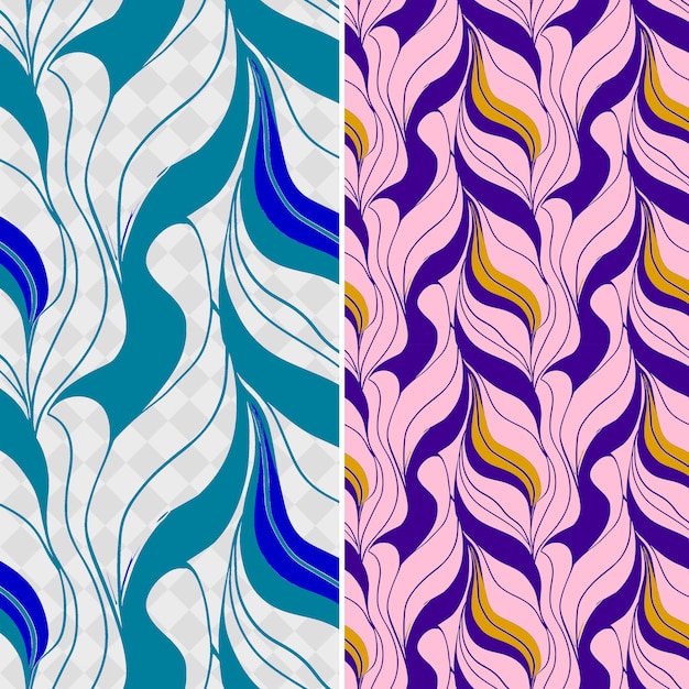 PSD art nouveau patterns with flowing lines and outlined in orga creative abstract geometric vector