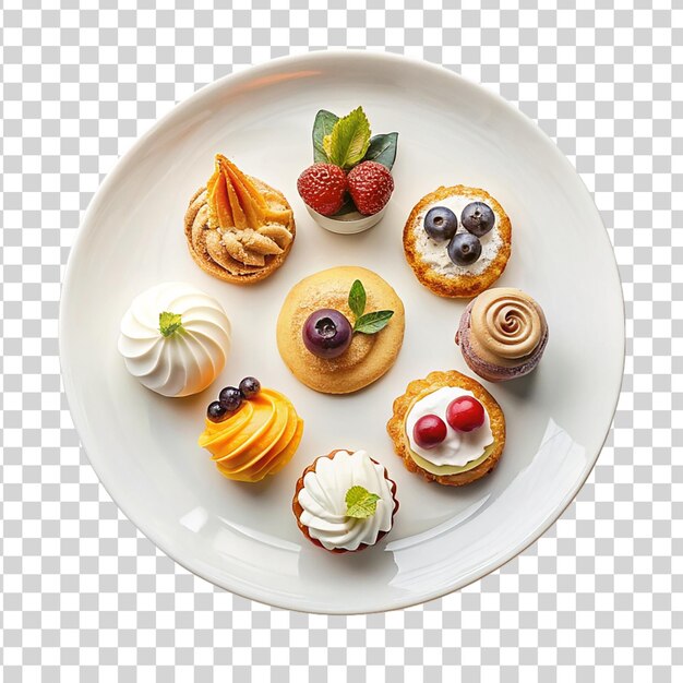 PSD the art of patisserie plates isolated