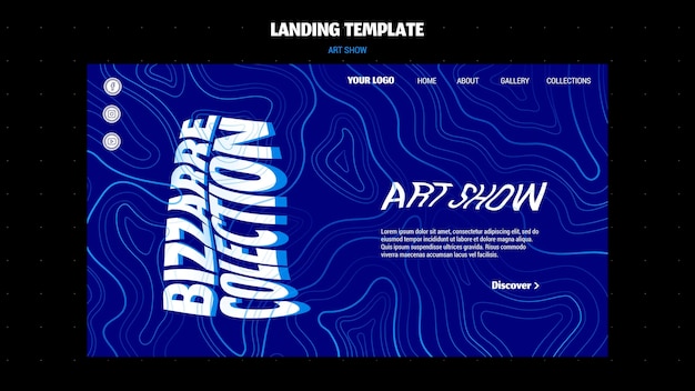 Art show landing page