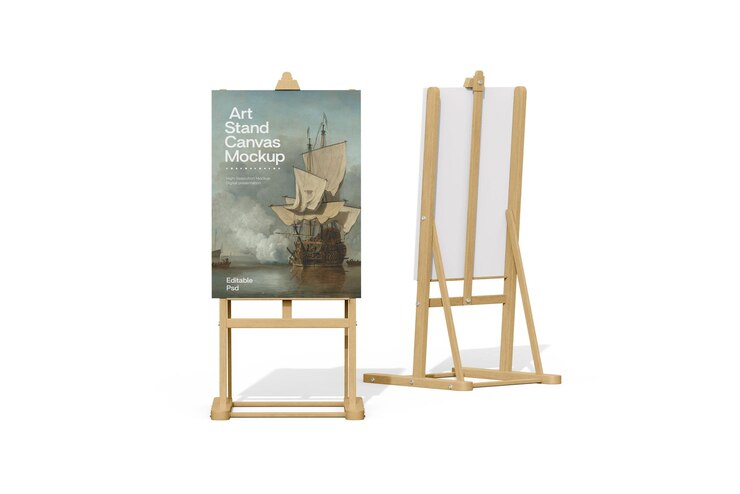 PSD art stand mockup