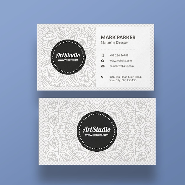 Art Studio Clean Business Card Template