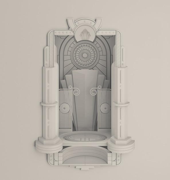 ArtDeco 3 - Szablon ramki warstwowej