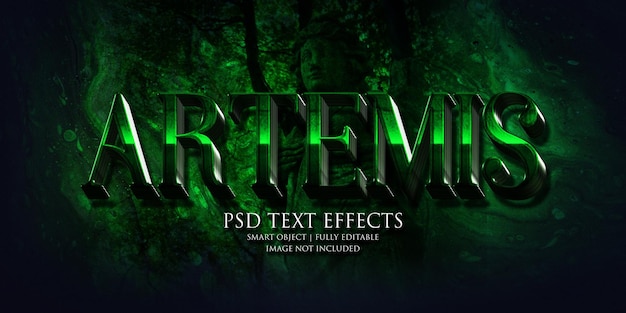 PSD artemis text effect