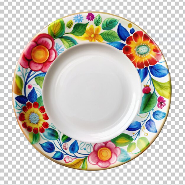 PSD arti plate on transparent background