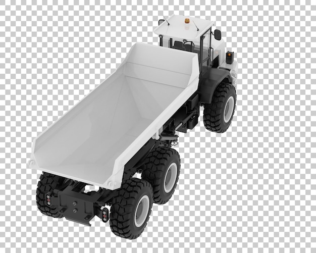 투명 배경 3d 렌더링 그림에 굴절 식 덤프 트럭