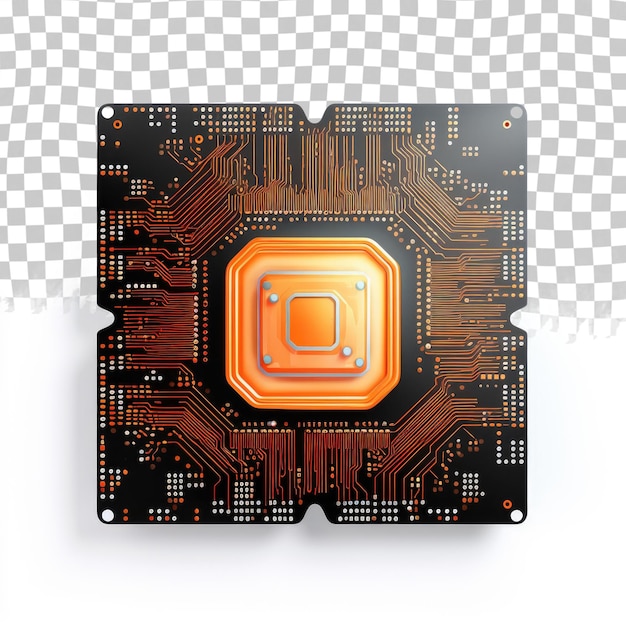artificial intelligence ai and machine learning concept computer processor chip with microchip isol