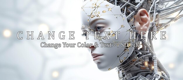 artificial intelligence concept woman communication concept