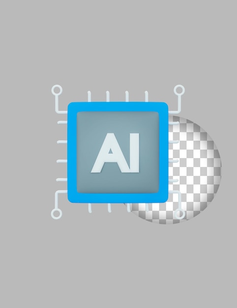 PSD artificial intelligence icon