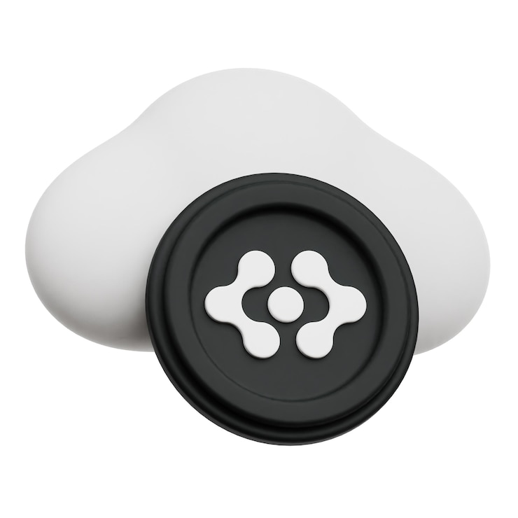 PSD artificial superintelligence alliance crypto token 3d icon isolated on the white background