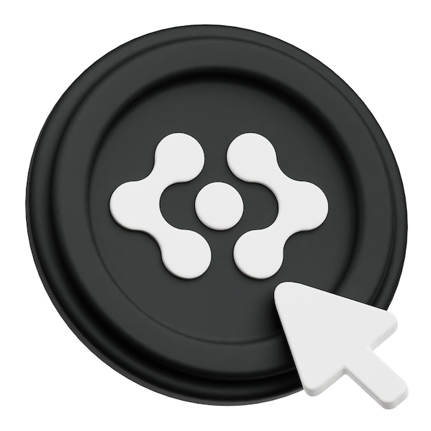 artificial superintelligence alliance crypto token 3d icon isolated on the white background